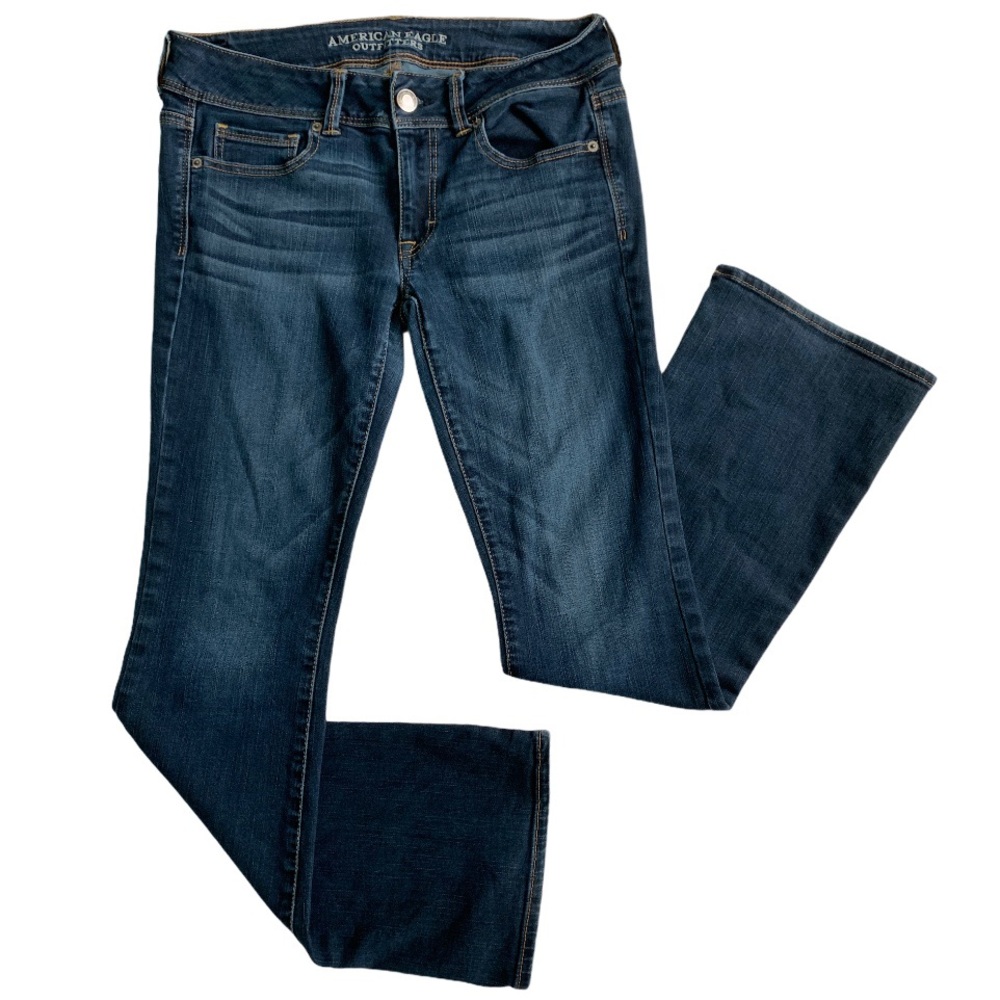 American Eagle Kick boot dark wash jeans size 6